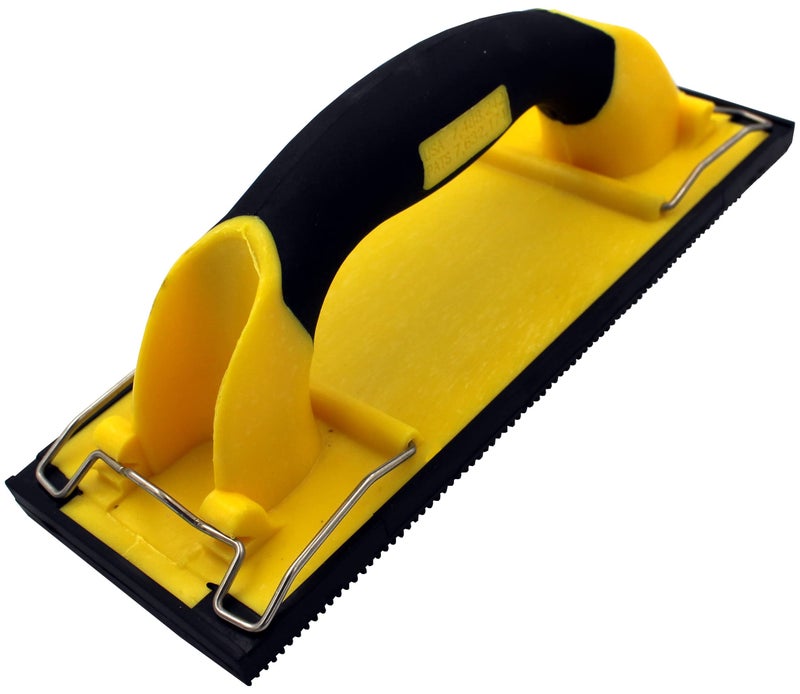 ALLWAY UHS Soft-Grip Heavy-Duty Manual Hand Sander with Stainless Steel Clips - Image 1